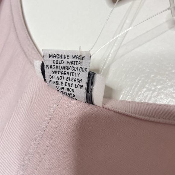 NWT Womens Maxi Dress 2X Blush Pink Sleeveless Chambray Tencel Pockets Easy Fit - Picture 6 of 6